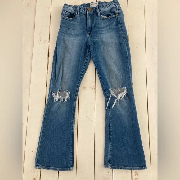 Frame Le Crop Mini Boot Denim, 27 - Picture 1 of 8